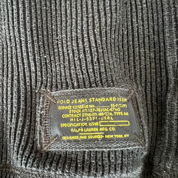 Navy Polo Ralph Lauren Knit Zip Jacket - Picture 4 of 4